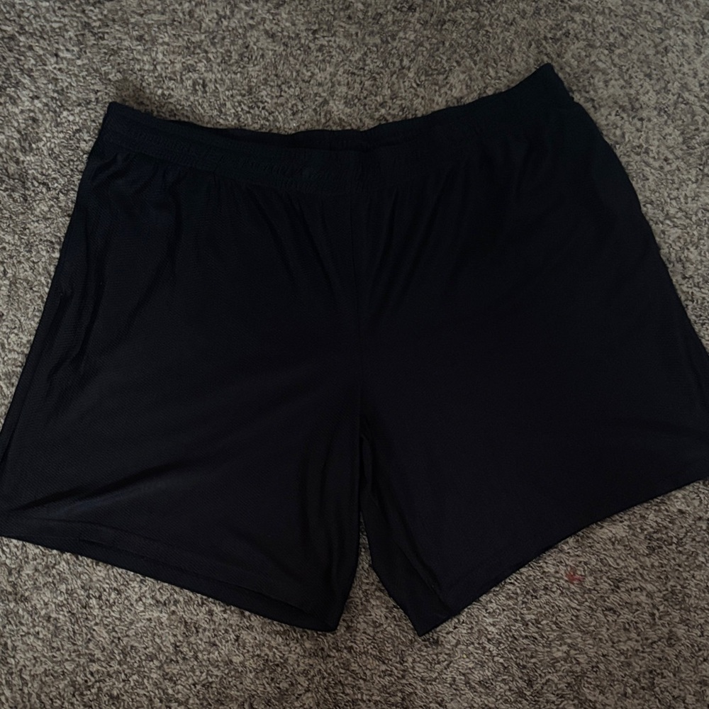 STARTER Black Shorts with Neon Accents drawstring elastic waist 2XL has pockets